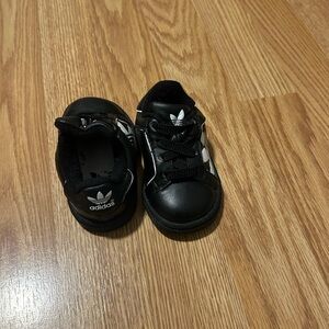 Adidas Kids Black and White Sneakers